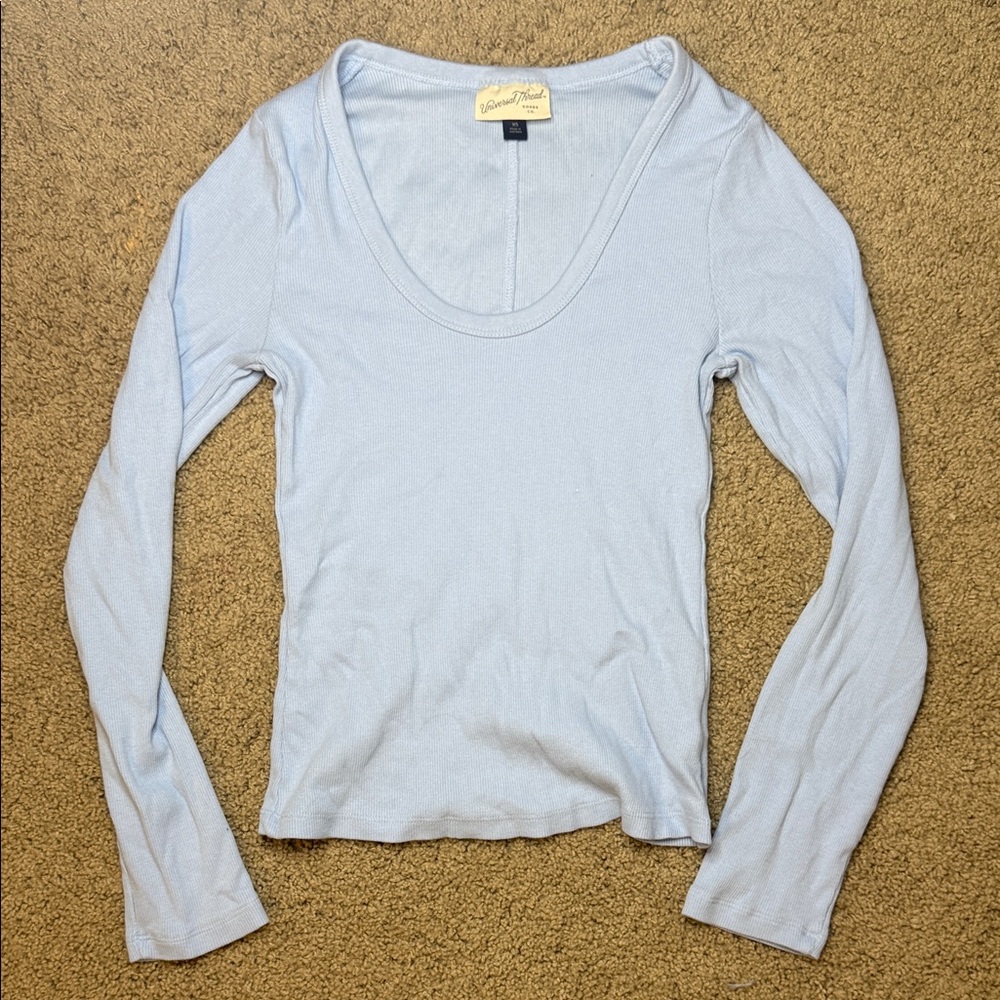 Target Light Blue Long Sleeve Top
